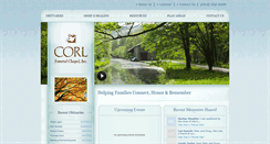 Desktop Screenshot of corlfuneralchapel.com